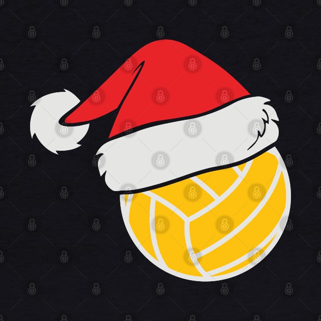 Volleyball with Santa Hat Funny Christmas Gift by BadDesignCo